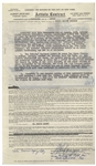 Two August 1959 Contracts Signed by Moe Howard for Three Stooges Performances -- Documents Measure 8.5'' x 17'' & 8.5'' x 14'', Very Good